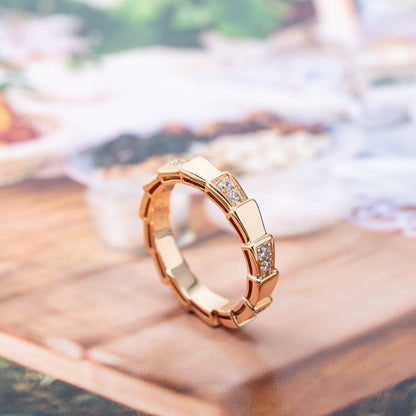 [Star Jewelry]SERPENTI RING PINK GOLD  3MM