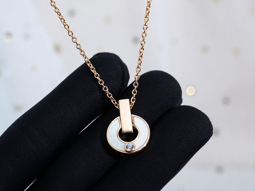 [Star Jewelry]GARI NECKLACE PINK GOLD MOP
