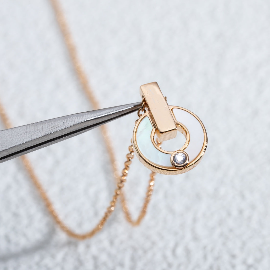 [Star Jewelry]GARI NECKLACE PINK GOLD MOP