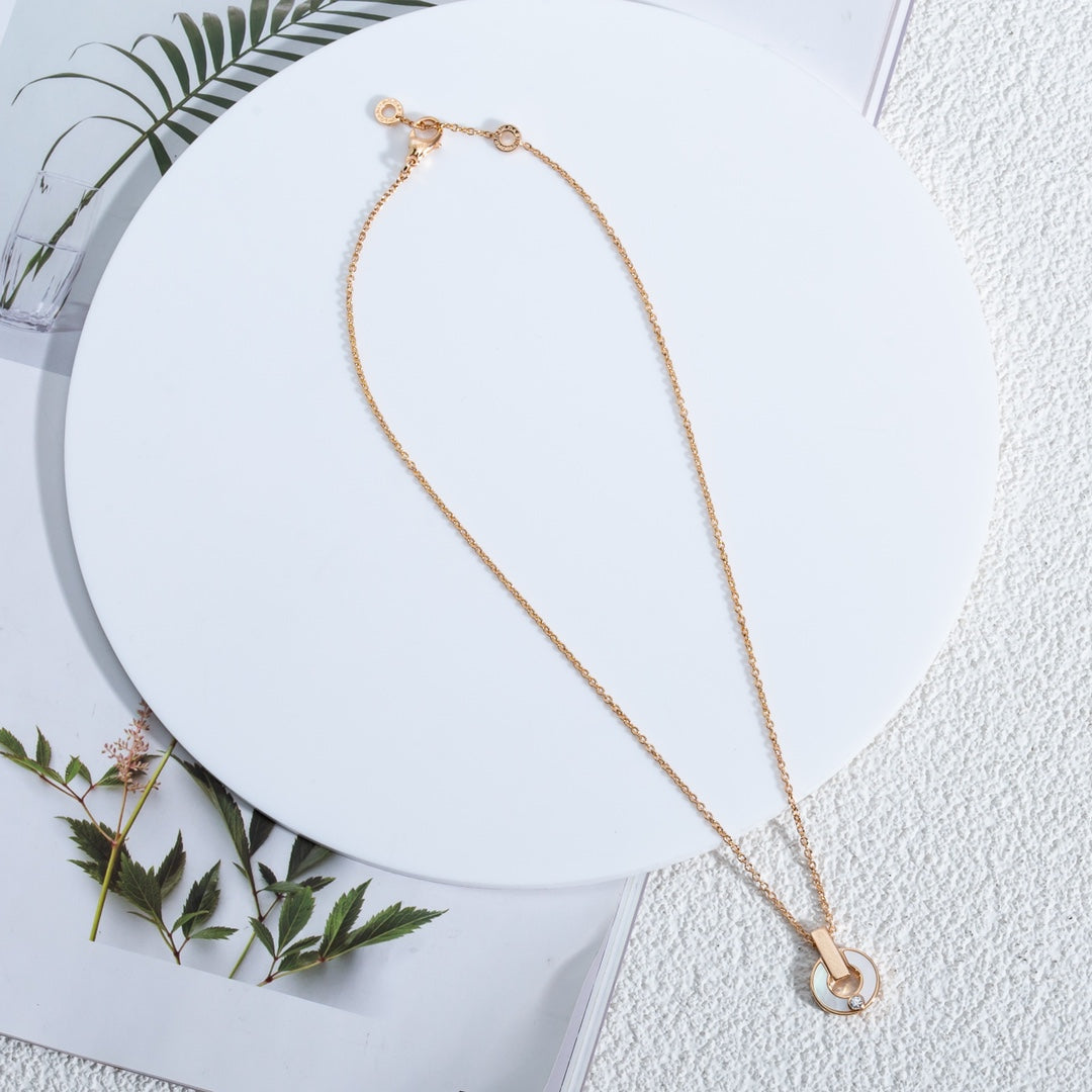 [Star Jewelry]GARI NECKLACE PINK GOLD MOP