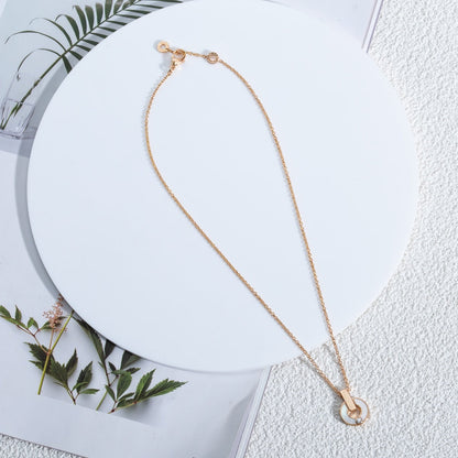 [Star Jewelry]GARI NECKLACE PINK GOLD MOP