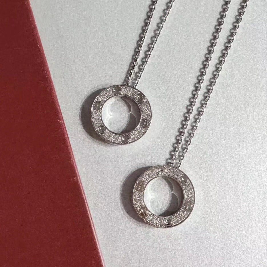 [Star Jewelry]LOVE NECKLACE ADJUSTABLE SILVER