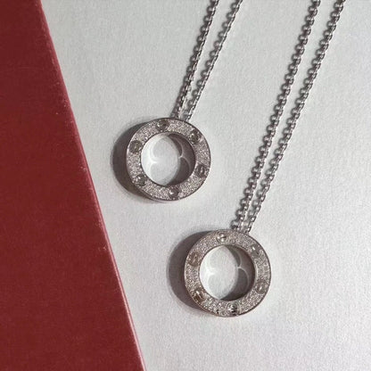 [Star Jewelry]LOVE NECKLACE ADJUSTABLE SILVER