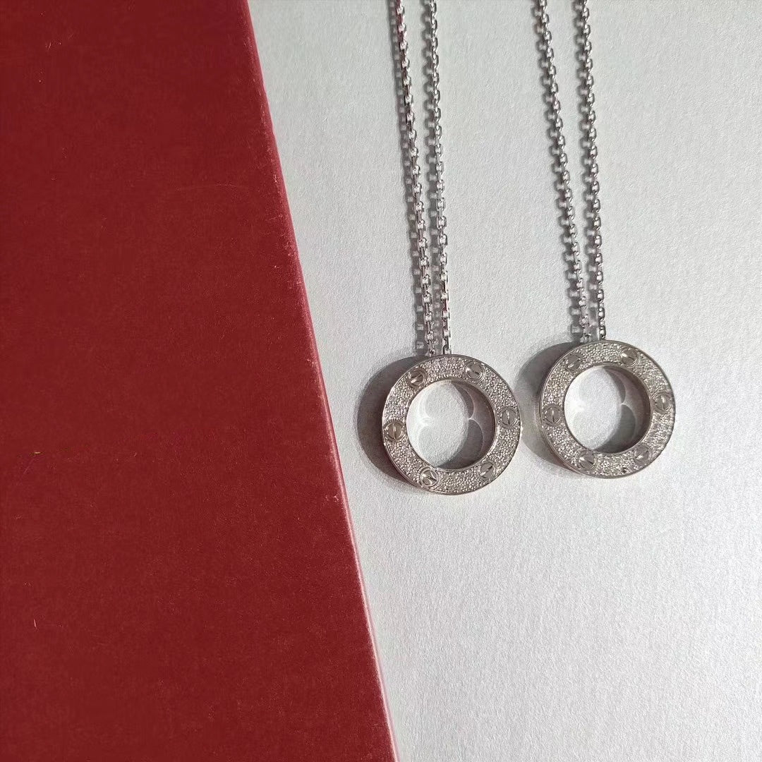 [Star Jewelry]LOVE NECKLACE ADJUSTABLE SILVER