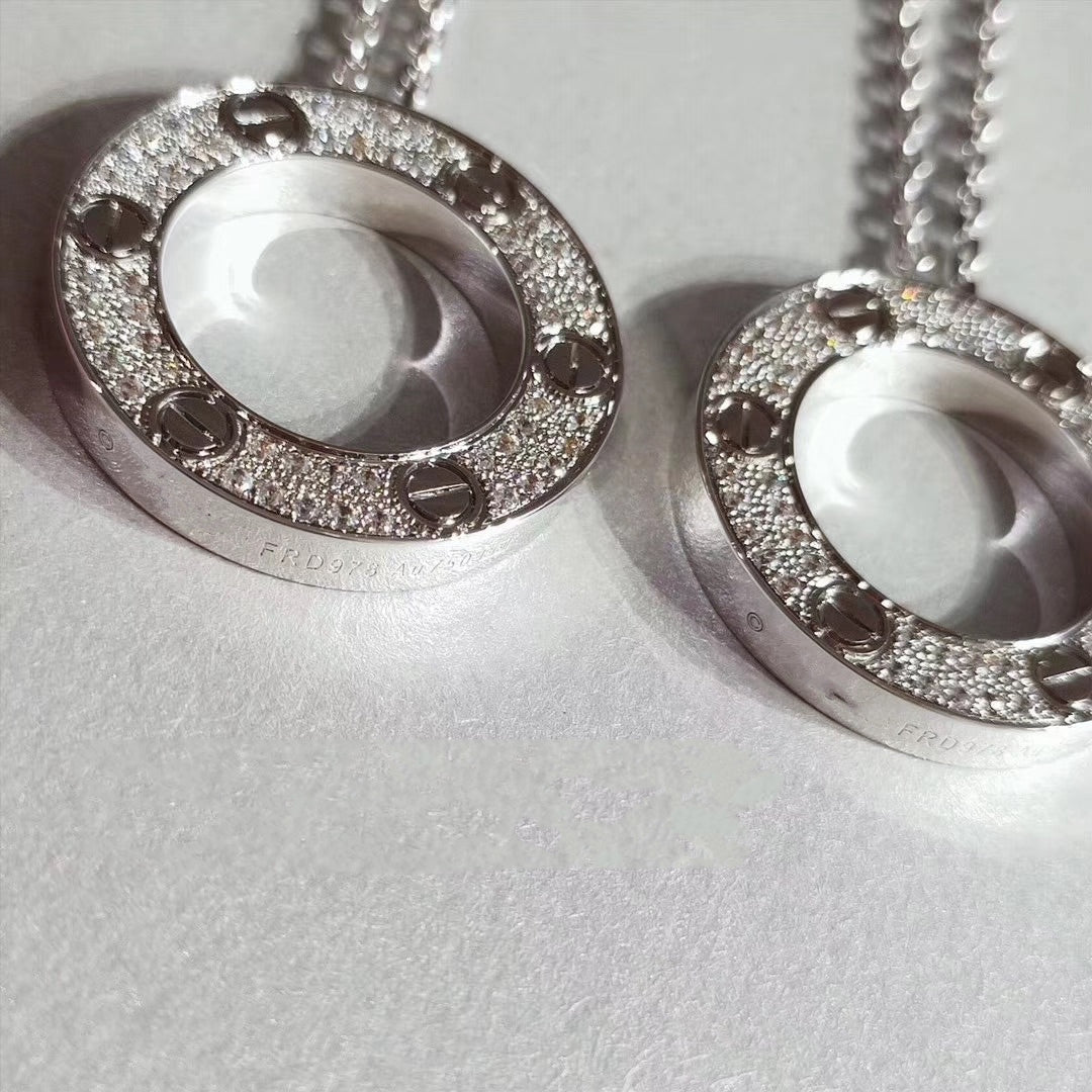 [Star Jewelry]LOVE NECKLACE ADJUSTABLE SILVER