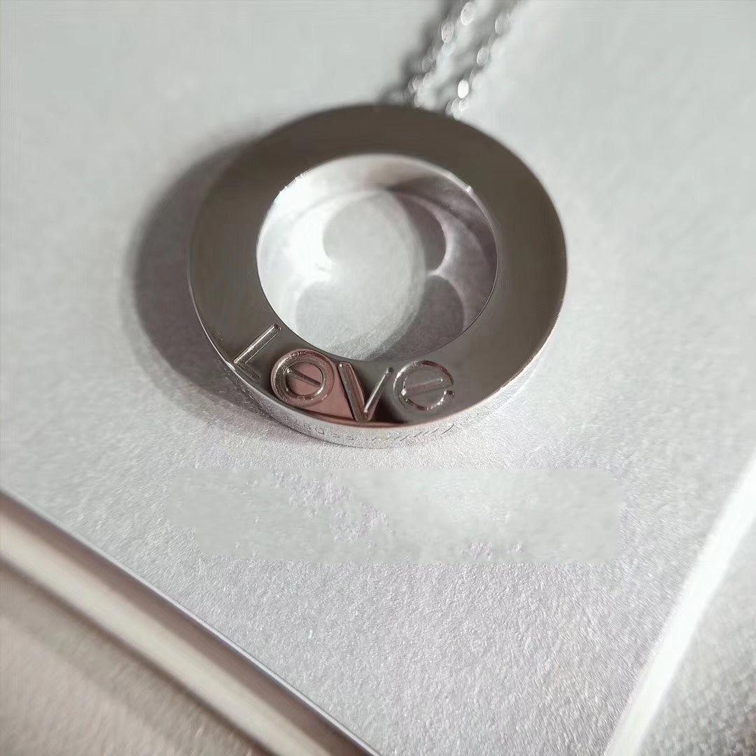 [Star Jewelry]LOVE NECKLACE ADJUSTABLE SILVER