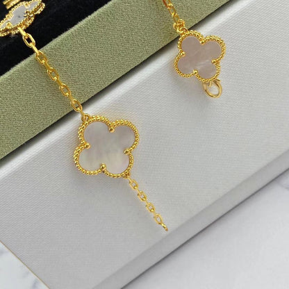 [Star Jewelry]MAGIC CLOVER MOP GOLD BRACELET 5 MOTIFS