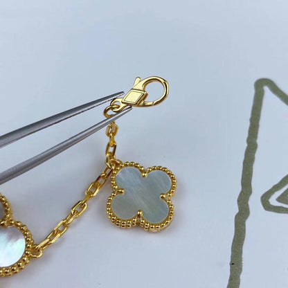 [Star Jewelry]MAGIC CLOVER MOP GOLD BRACELET 5 MOTIFS