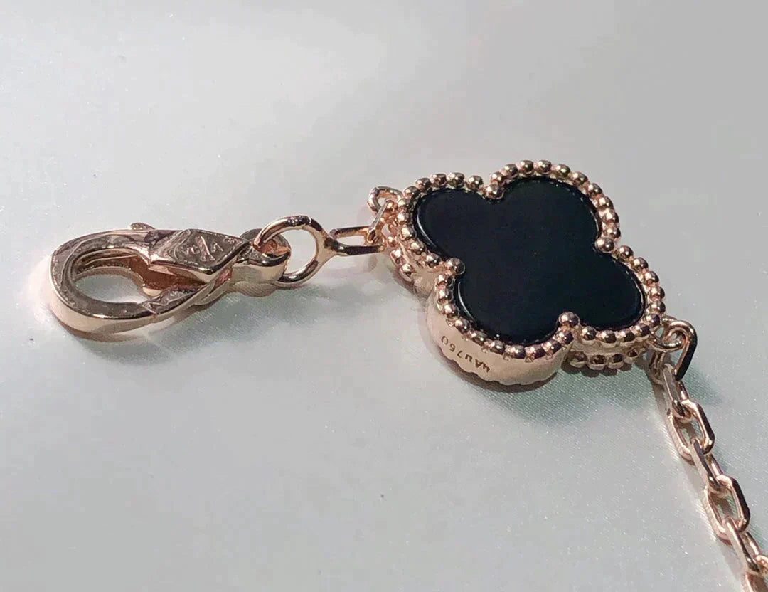 [Star Jewelry]CLOVER 5 MOTIFS MULTICOLOR BRACELET