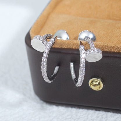 [Star Jewelry]JUSTE EARRINGS 12.75MM SILVER DIAMOND