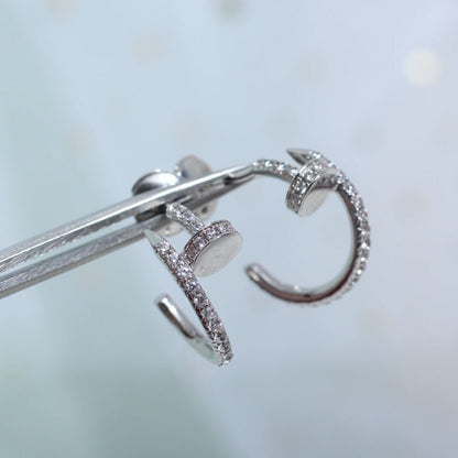 [Star Jewelry]JUSTE EARRINGS 12.75MM SILVER DIAMOND