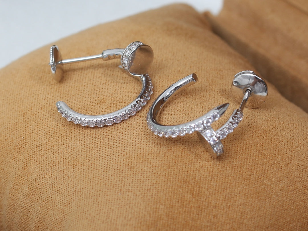 [Star Jewelry]JUSTE EARRINGS 12.75MM SILVER DIAMOND
