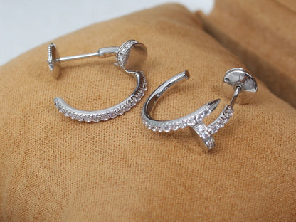 [Star Jewelry]JUSTE EARRINGS 12.75MM SILVER DIAMOND