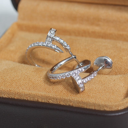 [Star Jewelry]JUSTE EARRINGS 12.75MM SILVER DIAMOND