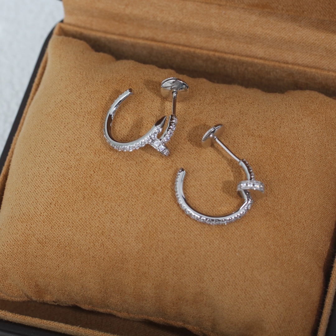 [Star Jewelry]JUSTE EARRINGS 12.75MM SILVER DIAMOND