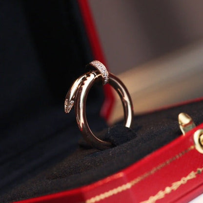 [Star Jewelry]JUSTE RING 2.65MM PINK GOLD DIAMOND