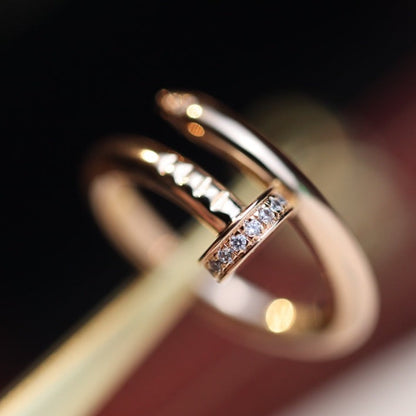 [Star Jewelry]JUSTE RING 2.65MM PINK GOLD DIAMOND