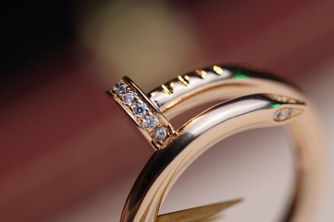 [Star Jewelry]JUSTE RING 2.65MM PINK GOLD DIAMOND