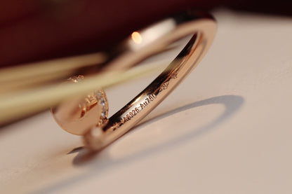 [Star Jewelry]JUSTE RING 2.65MM PINK GOLD DIAMOND