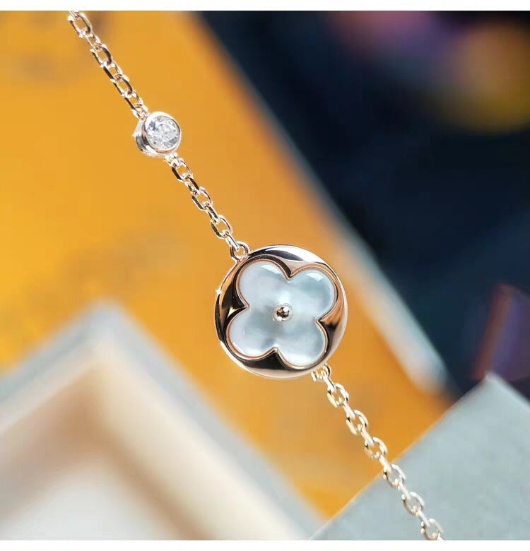 [Star Jewelry]SUN MOP GOLD 1 DIAMOND NECKLACE