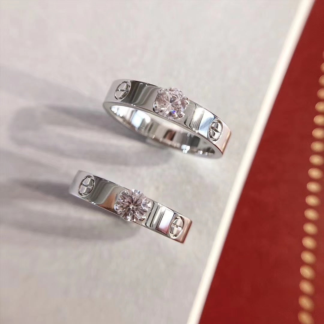 [Star Jewelry]LOVE RING 3.6MM 1 BIG DIAMOND