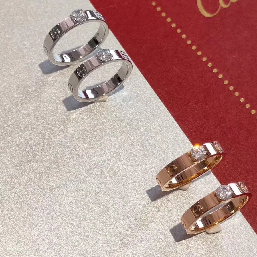 [Star Jewelry]LOVE RING 3.6MM 1 BIG DIAMOND