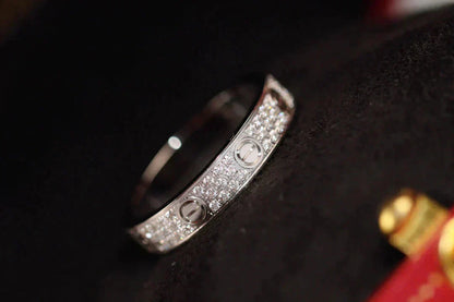 [Star Jewelry]LOVE RING 3.6MM DIAMOND PAVED