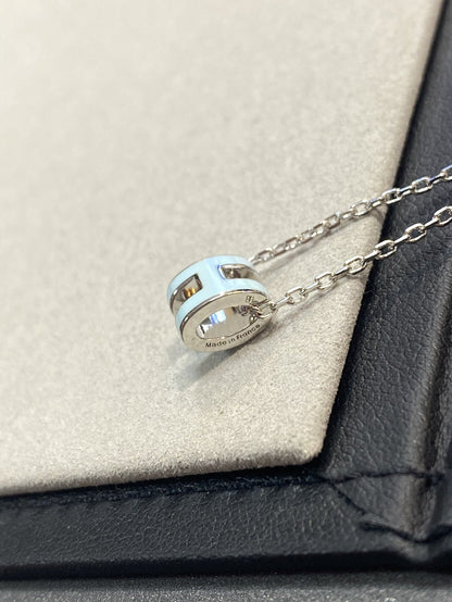 [Star Jewelry]POP H LIGHT BLUE NECKLACE