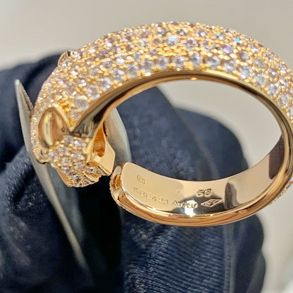 [Star Jewelry]PANTHERE PINK GOLD DIAMOND RING