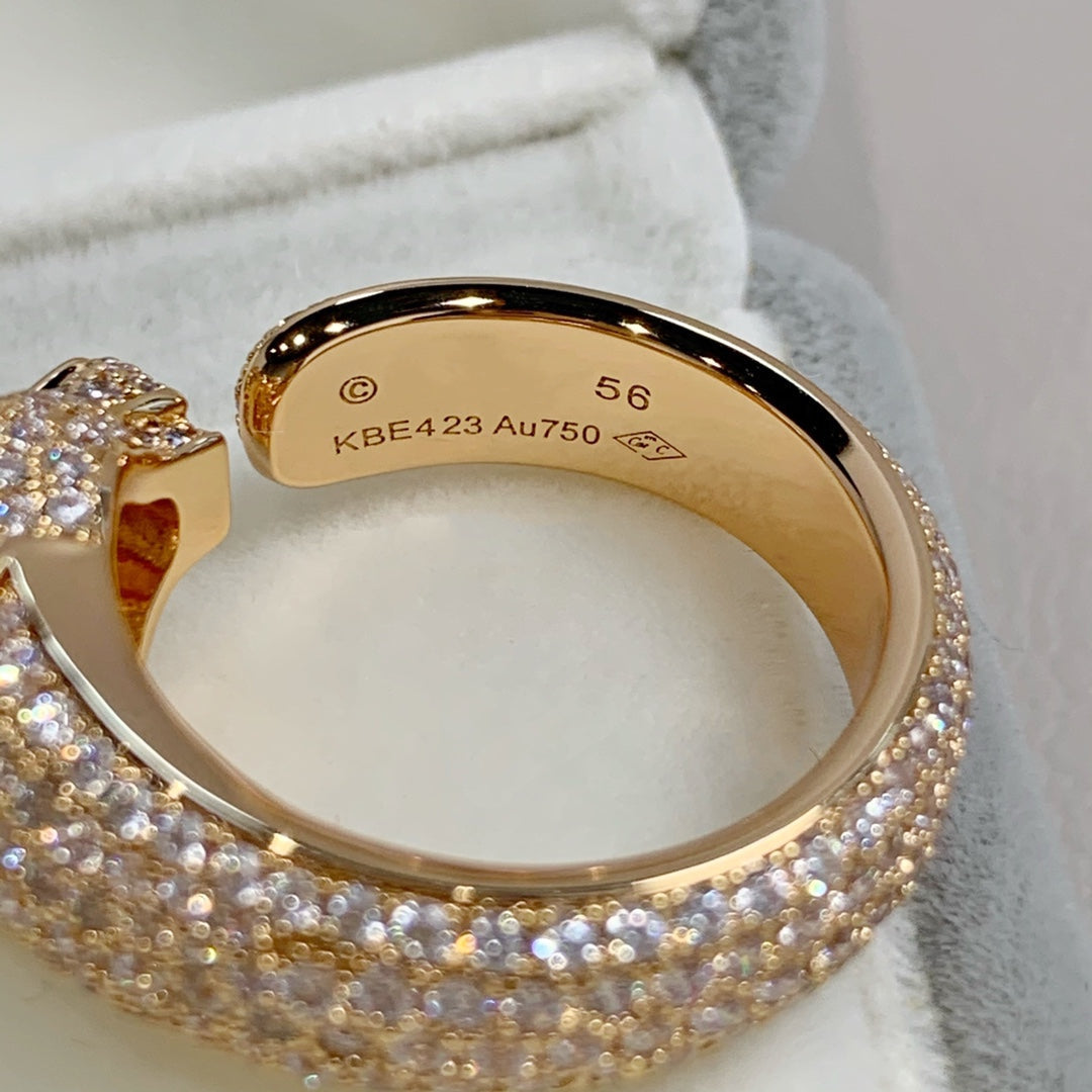 [Star Jewelry]PANTHERE PINK GOLD DIAMOND RING
