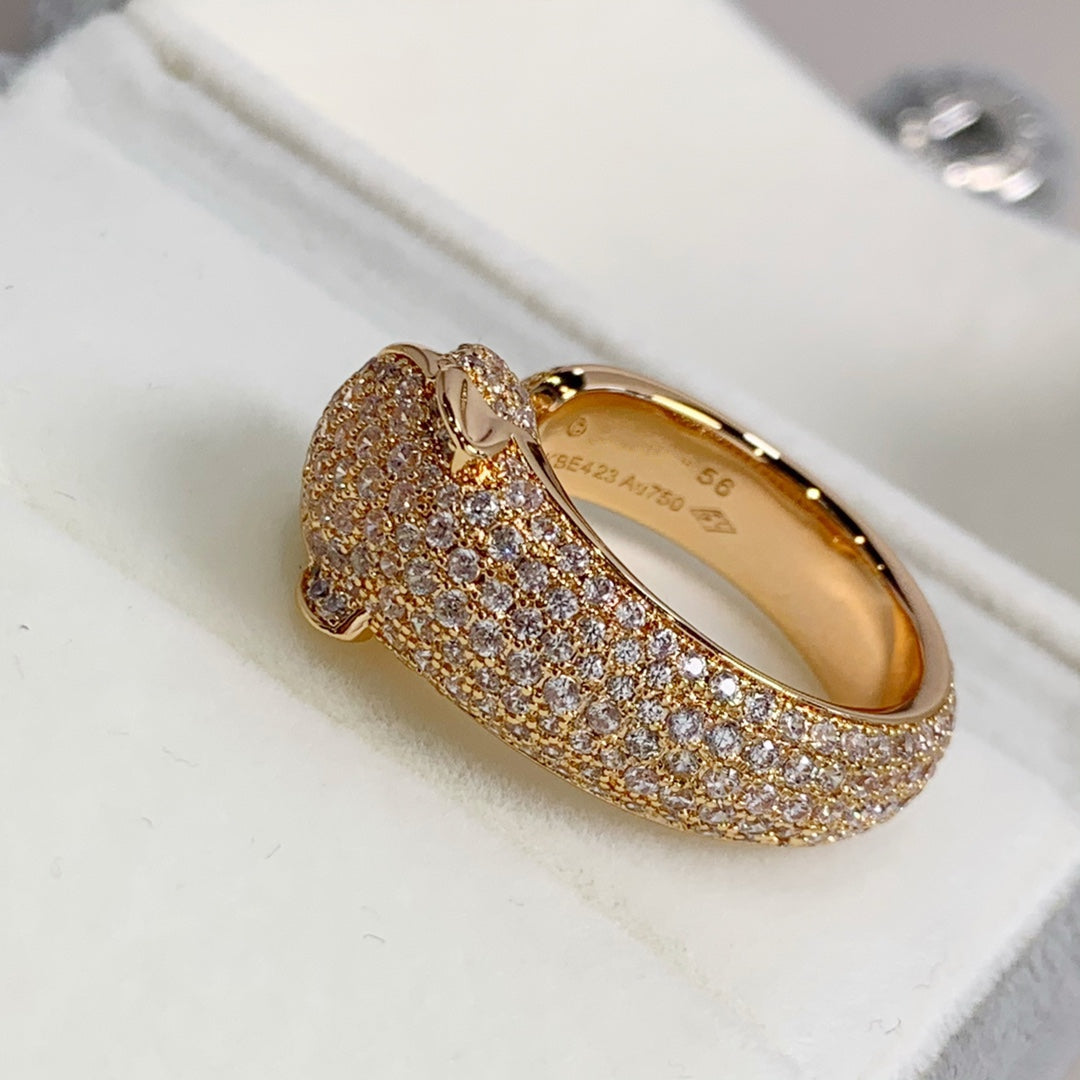 [Star Jewelry]PANTHERE PINK GOLD DIAMOND RING