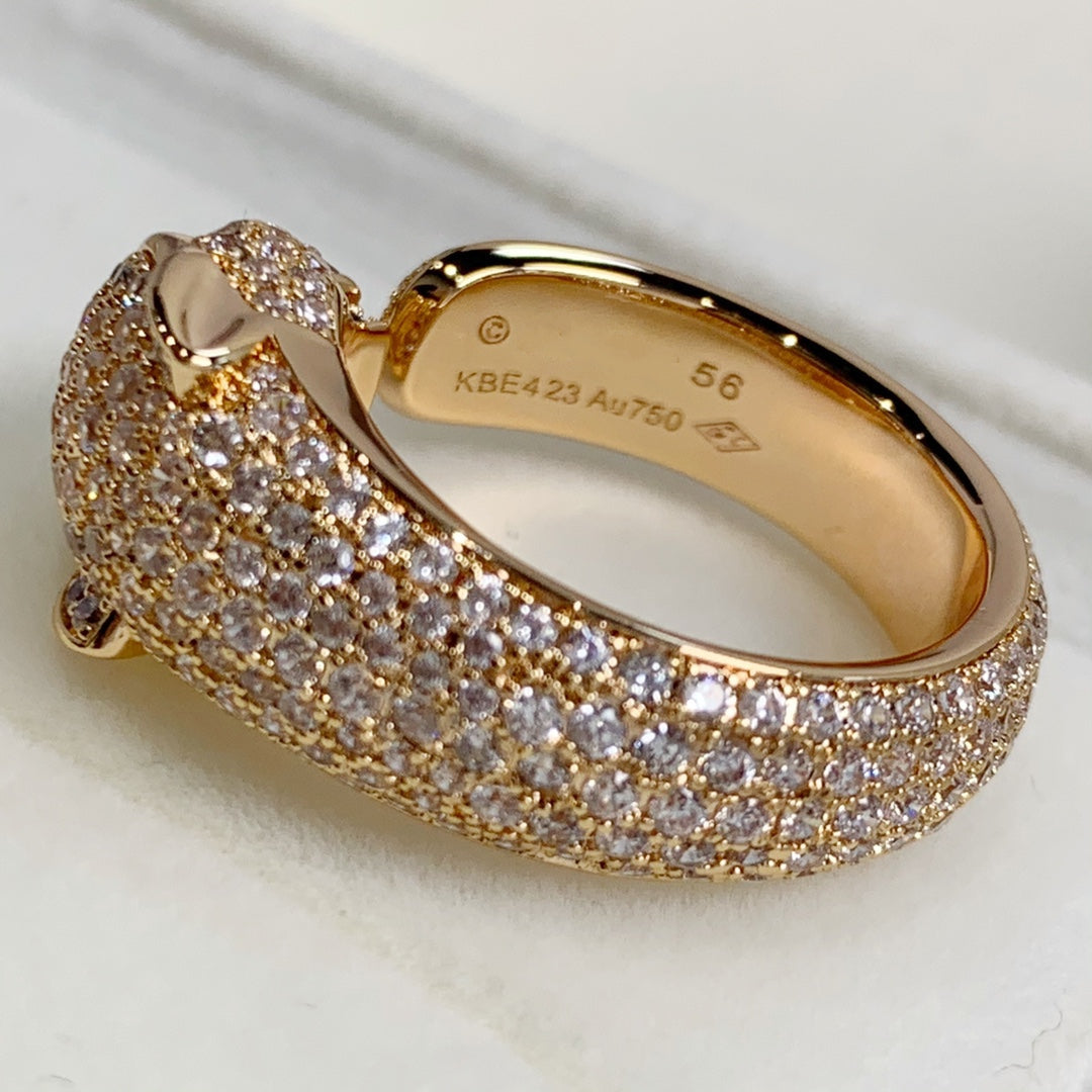 [Star Jewelry]PANTHERE PINK GOLD DIAMOND RING