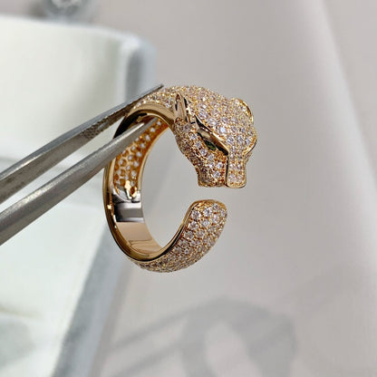 [Star Jewelry]PANTHERE PINK GOLD DIAMOND RING
