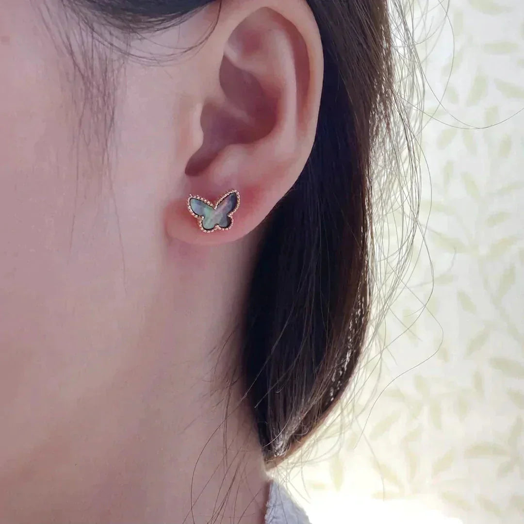 [Star Jewelry]BUTTERFLY DARK MOP  EARRINGS
