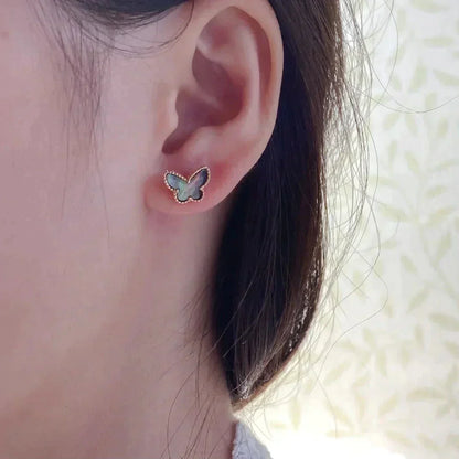 [Star Jewelry]BUTTERFLY DARK MOP  EARRINGS