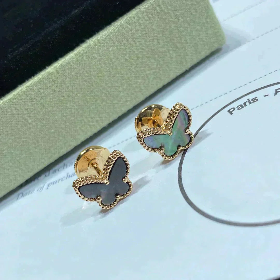 [Star Jewelry]BUTTERFLY DARK MOP  EARRINGS