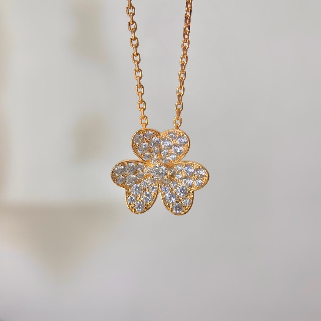 [Star Jewelry]FLOWER DIAMOND NECKLACE