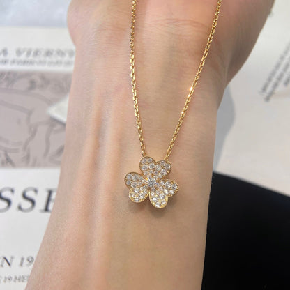 [Star Jewelry]FLOWER DIAMOND NECKLACE