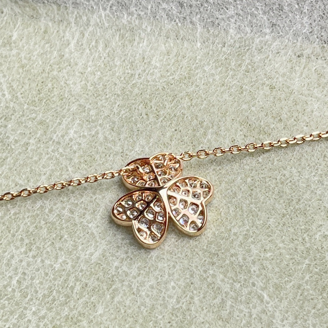 [Star Jewelry]FLOWER DIAMOND NECKLACE