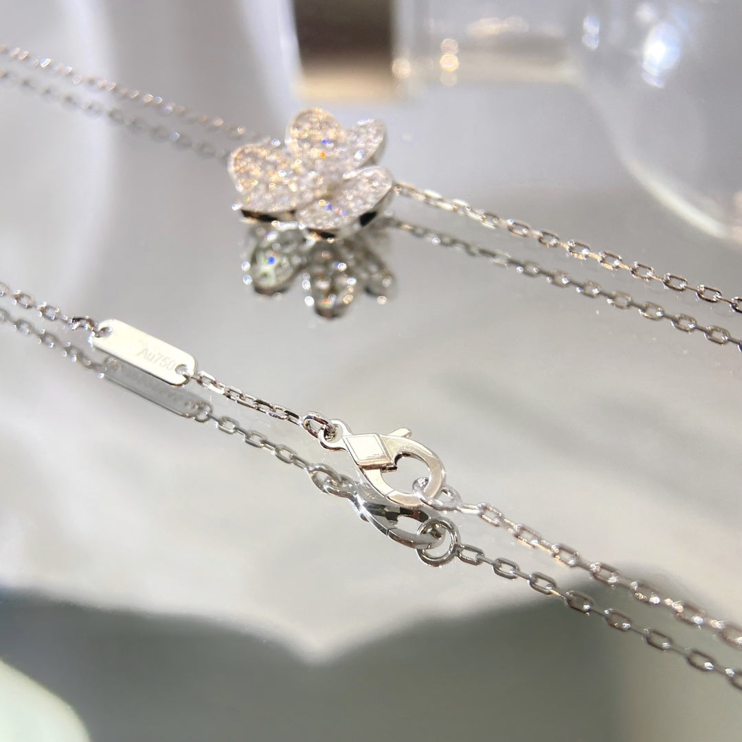[Star Jewelry]FLOWER DIAMOND NECKLACE