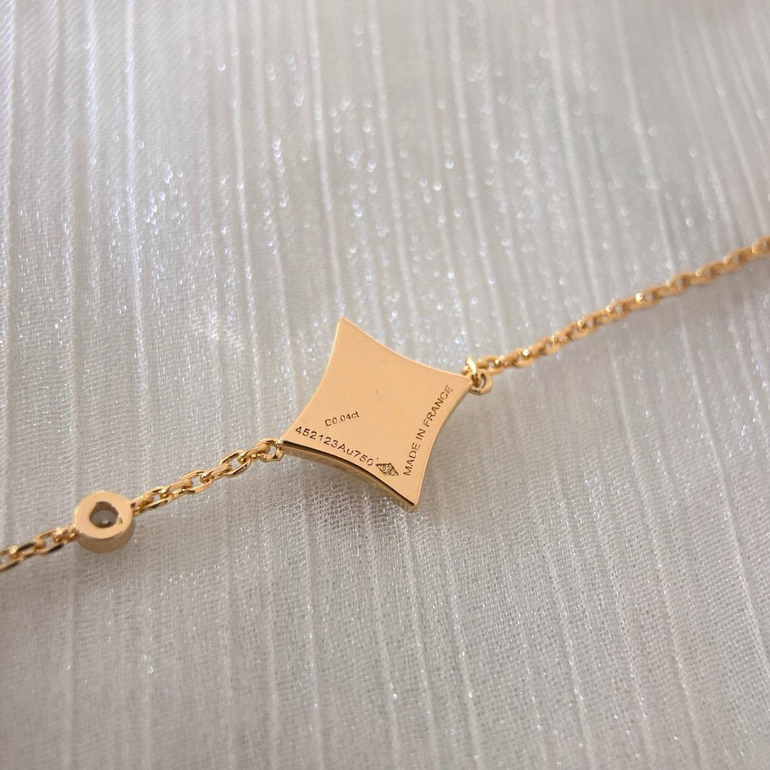 [Star Jewelry]COLOR STAR PINK GOLD DIAMOND BRACELET