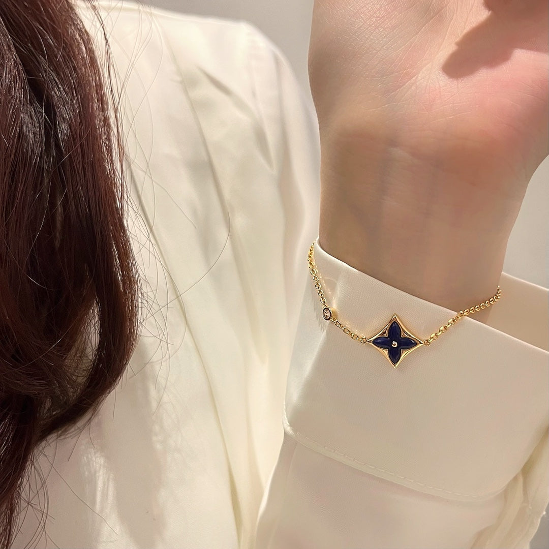 [Star Jewelry]COLOR STAR PINK GOLD DIAMOND BRACELET