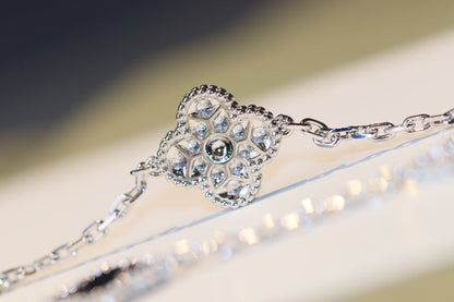 [Star Jewelry]CLOVER 20 MOTIFS ONYX DIAMOND SILVER