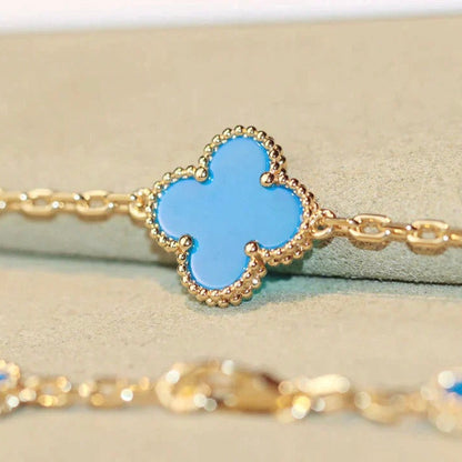 [Star Jewelry]CLOVER 20 MOTIFS TURQUOISE GOLD