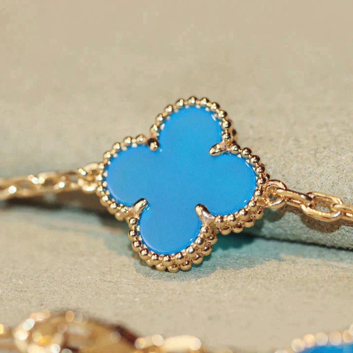 [Star Jewelry]CLOVER 20 MOTIFS TURQUOISE GOLD