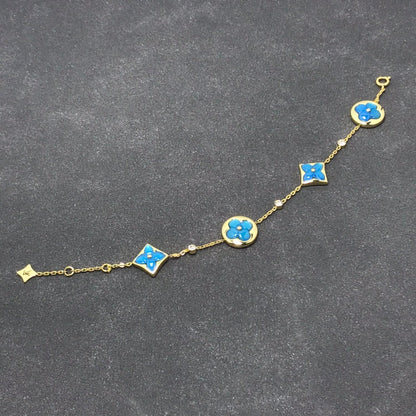 [Star Jewelry]STAR AND SUN TURQUOISE 4 MOTIFS 3 DIAMONDS