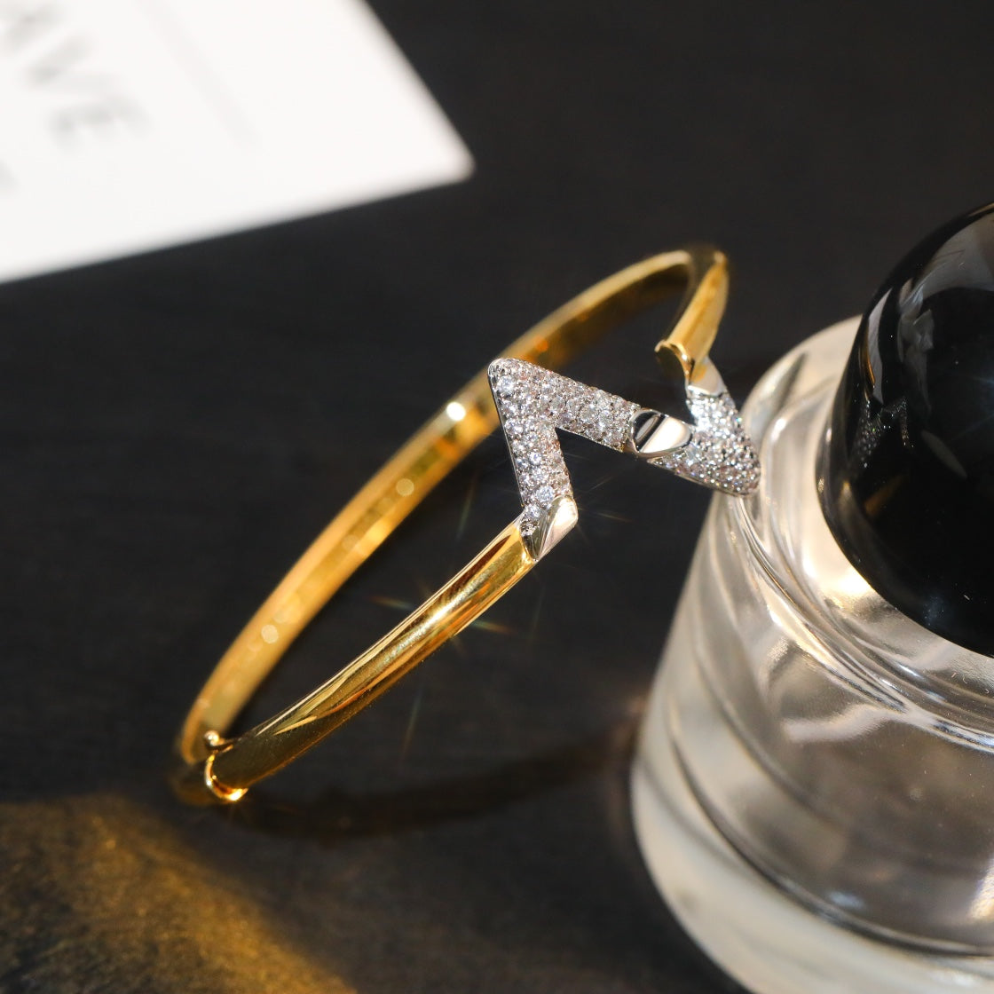 [Star Jewelry]VOLTE UPSITE DOWN GOLD DIAMOND BRACELET