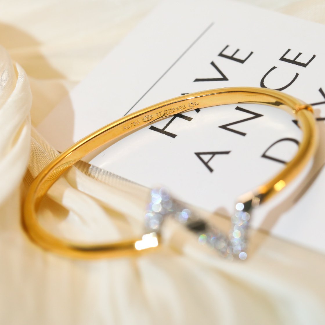 [Star Jewelry]VOLTE UPSITE DOWN GOLD DIAMOND BRACELET