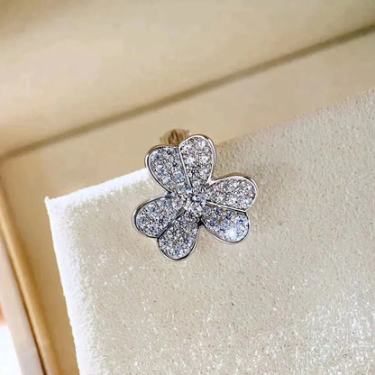 [Star Jewelry]CLOVER COMOS DIAMOND EARRINGS SILVER