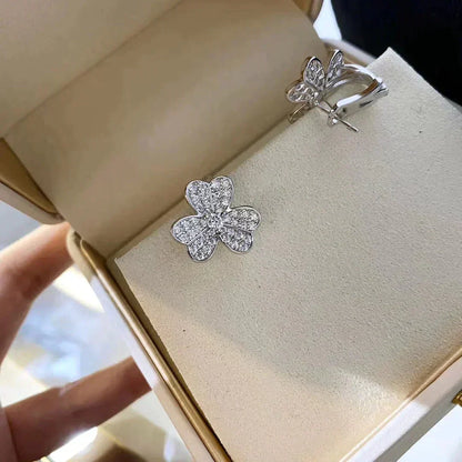 [Star Jewelry]CLOVER COMOS DIAMOND EARRINGS SILVER